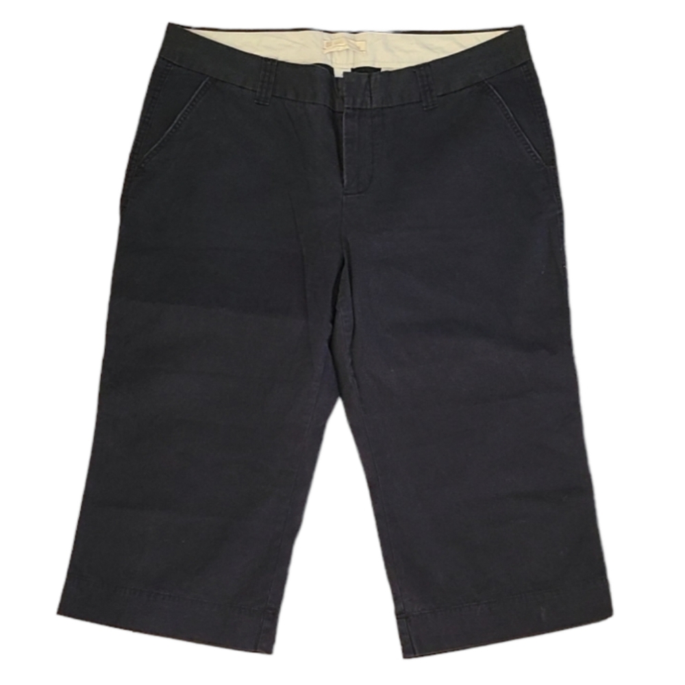 GAP Factory Favorite Chino Wide Leg Cropped Dark Blue Size 18